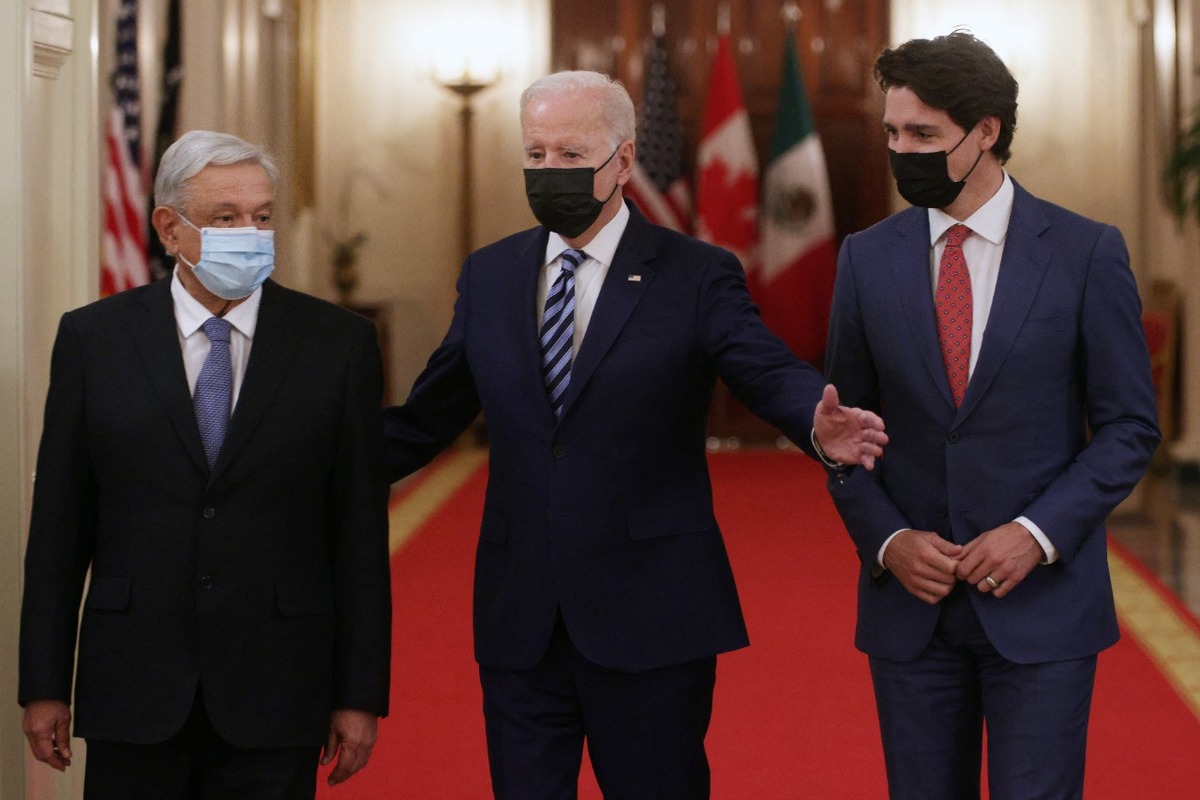 AMLO, Biden y Justin Trudeau se reunieron en la cumbre | AFP