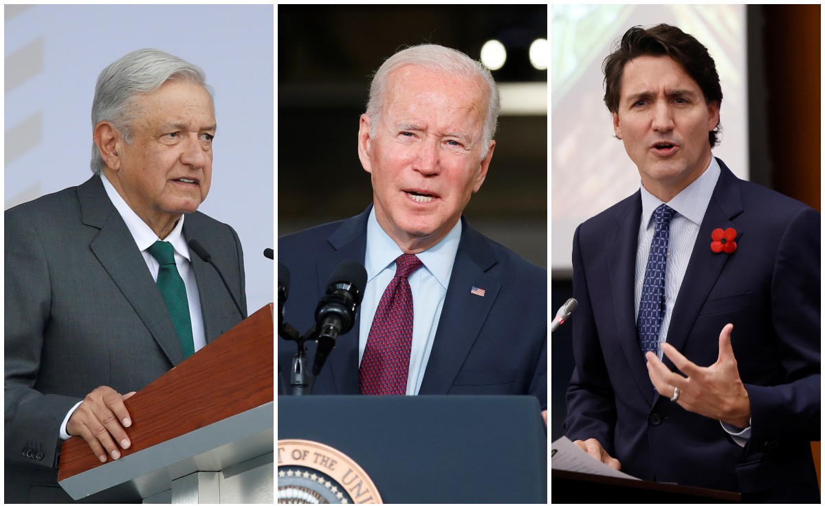 Andrés Manuel López Obrador, Joe Biden y Justin Trudeau. | Reuters