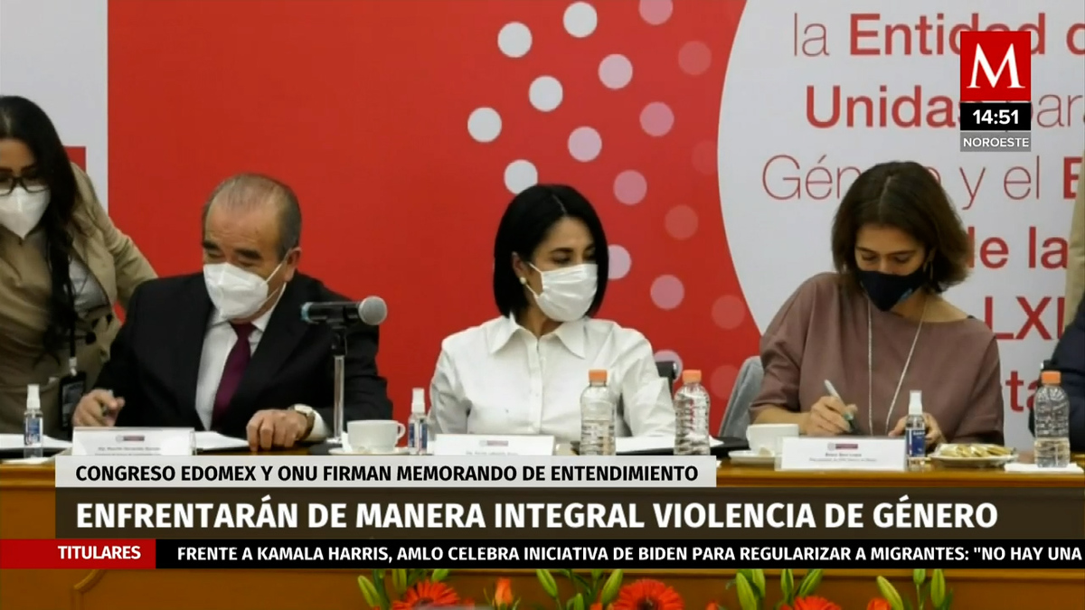 Congreso de EDOMEX y ONU firman memorando de entendimiento para combatir violencia de género