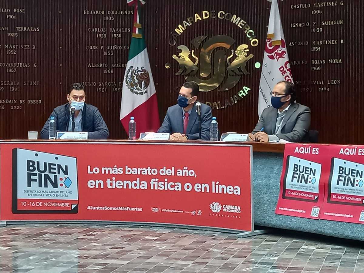 Autoridades de Canaco Guadalajara presentaron las cifras del Buen Fin 2021 (Roberto Hurtado)