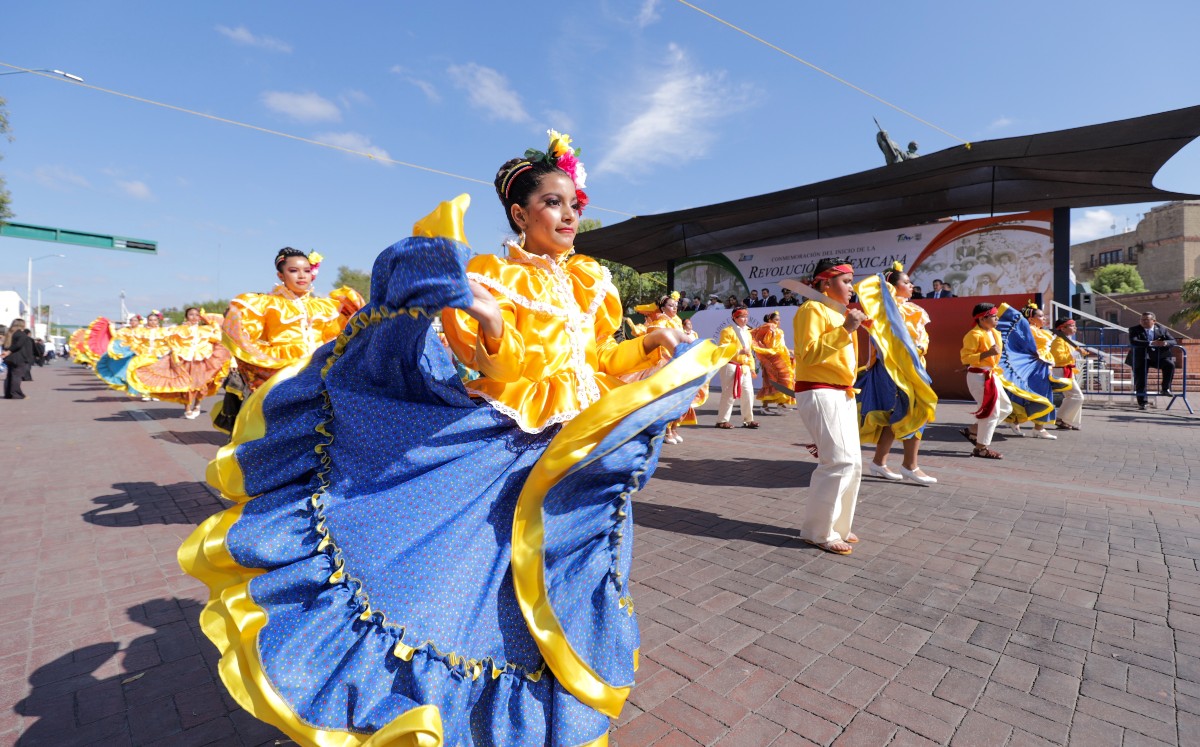 Desfile de la Revolución Mexicana en Tamaulipas en 2019. (Gobierno de Tamaulipas)