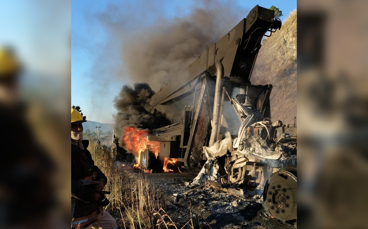 El incendio fue reportado alrededor de las 06:00 horas. (Especial)
