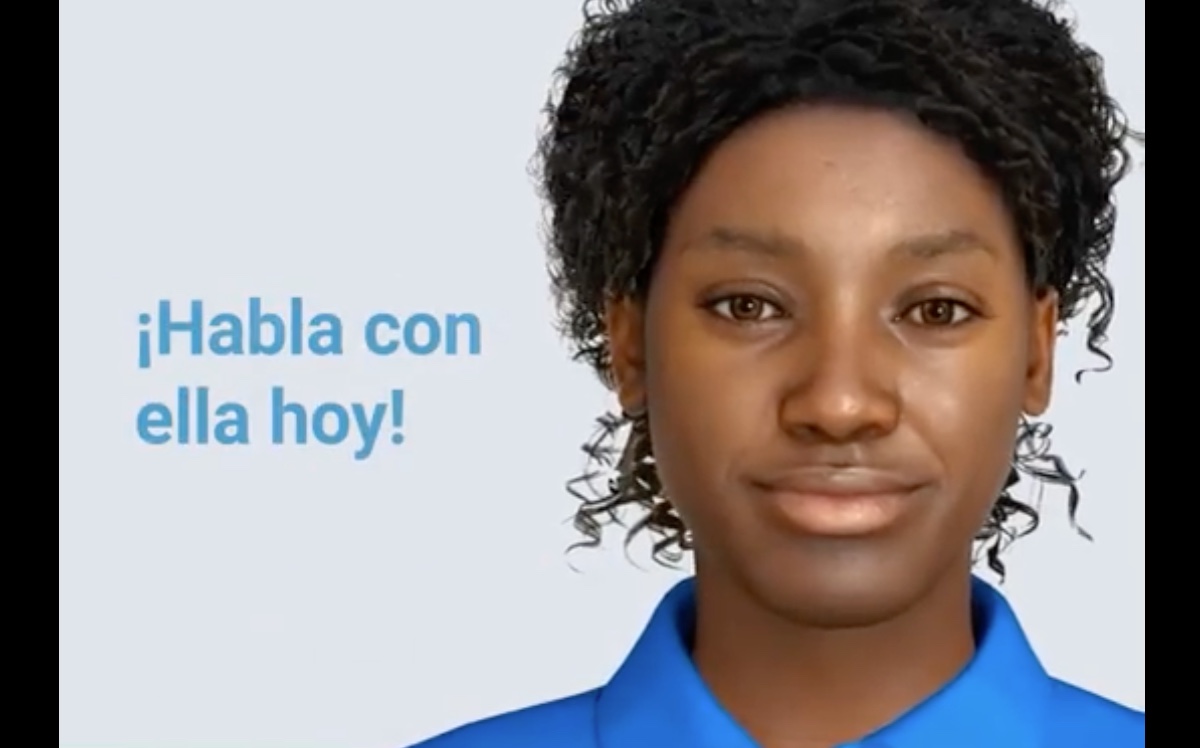 Pahola, trabajadora de la salud virtual. | Twitter