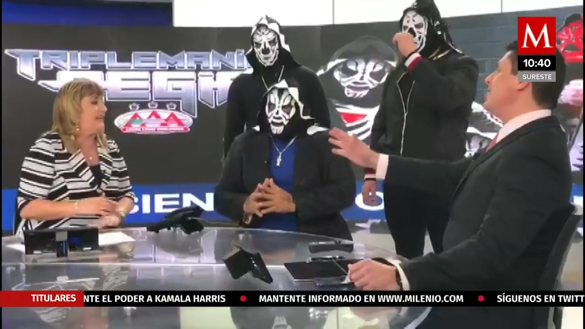LA Park calienta Triplemanía Regia 2021 y causa furor en Telediario