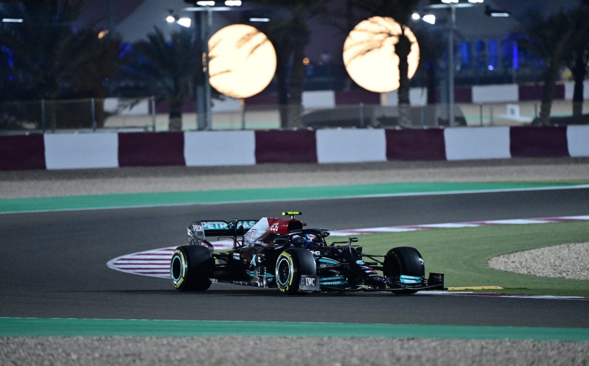 Valtteri Bottas, el más rápido en las pruebas del GP de Qatar (AFP)