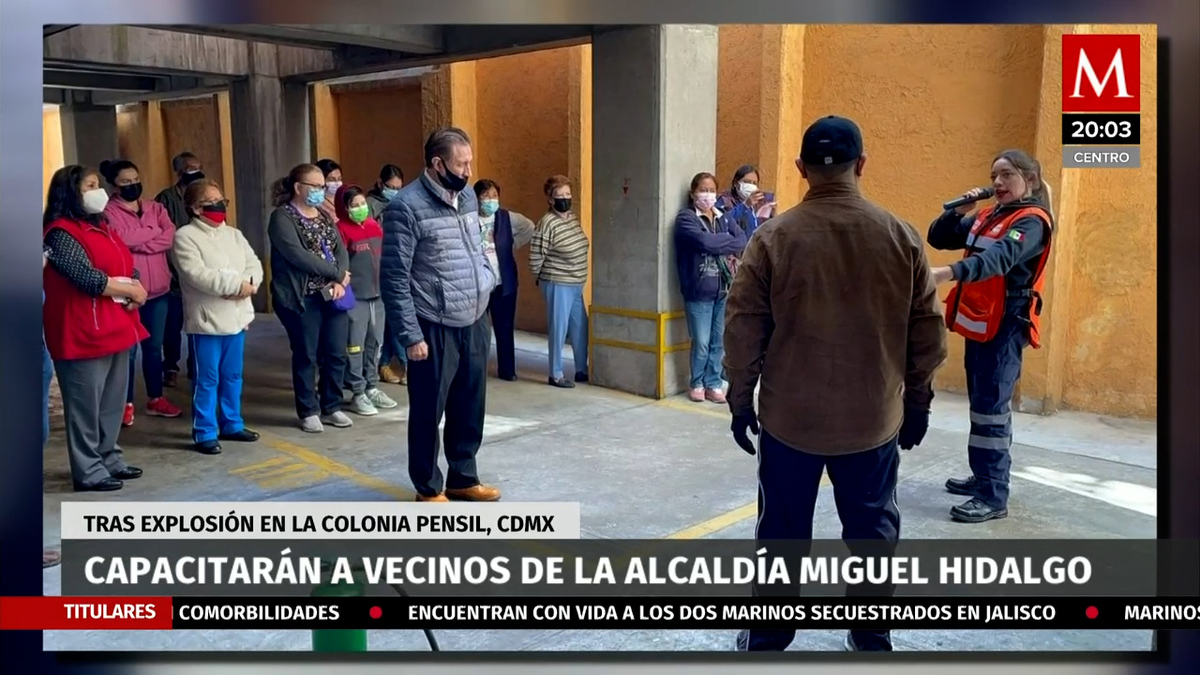 CDMX, Capacitarán a vecinos tras explosión en la Pensil