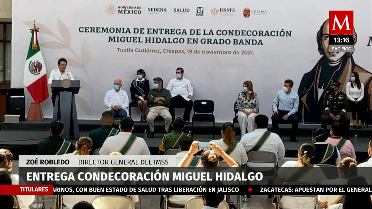 Condecoración Miguel Hidalgo grado banda
