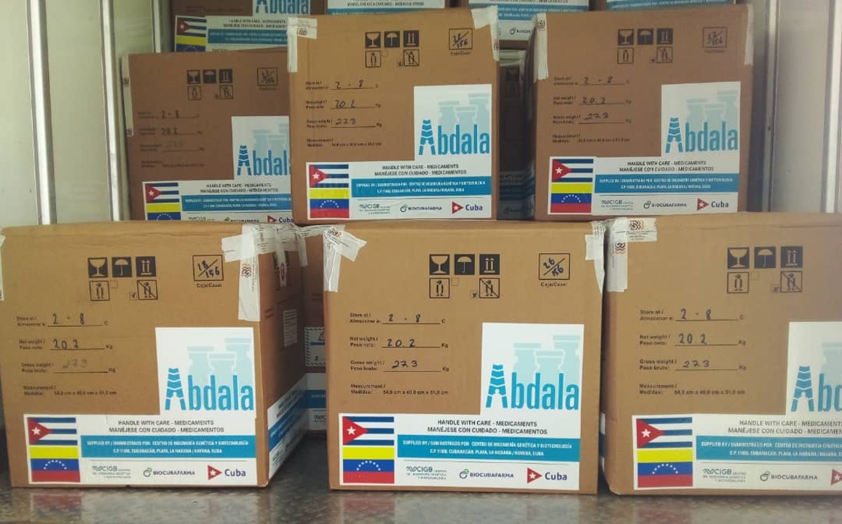 Cuba envía a Venezuela más de un millón de vacunas anticovid. | Twitter