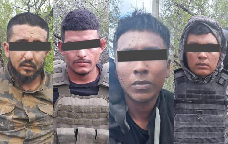 Detienen a 4 hombres por enfrentamiento con Fuerza Civil. Foto: Especial.