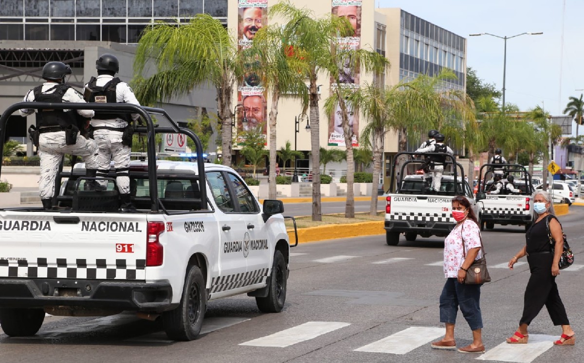 Guardia Nacional hace vigiancia en Tampico. (Yazmín Sánchez)