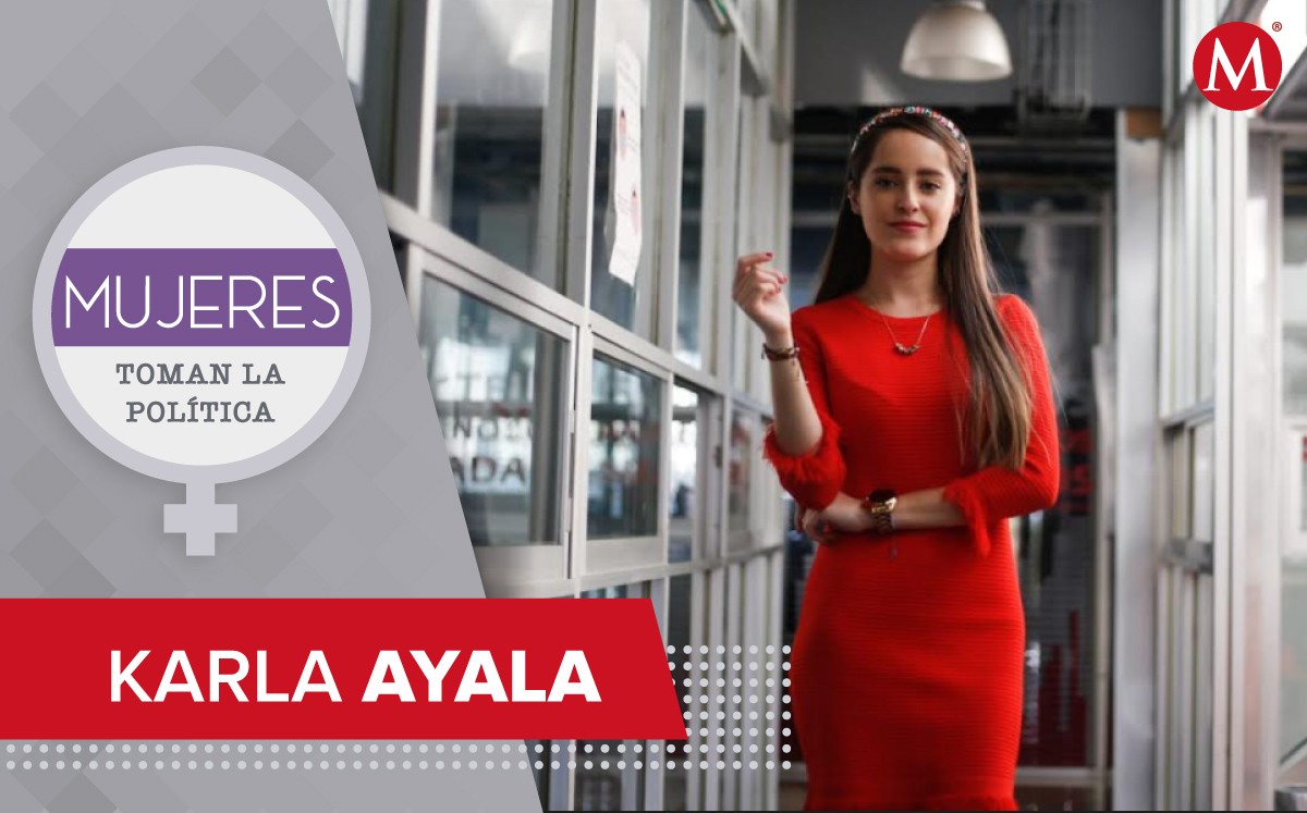 Karla Ayala, la legisladora federal más joven. | Foto: Araceli López /Diseño: Mauricio Ledesma