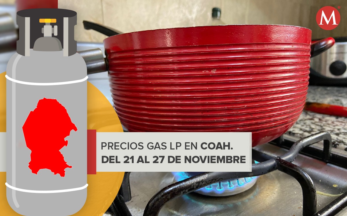 Precio del gas LP en Coahuila del 21 al 27 de noviembre. | Especial