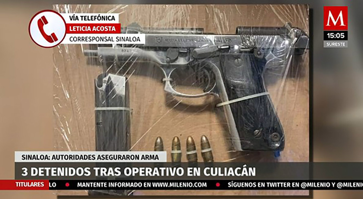 Tres detenidos tras operativo en Culiacán. Sinaloa