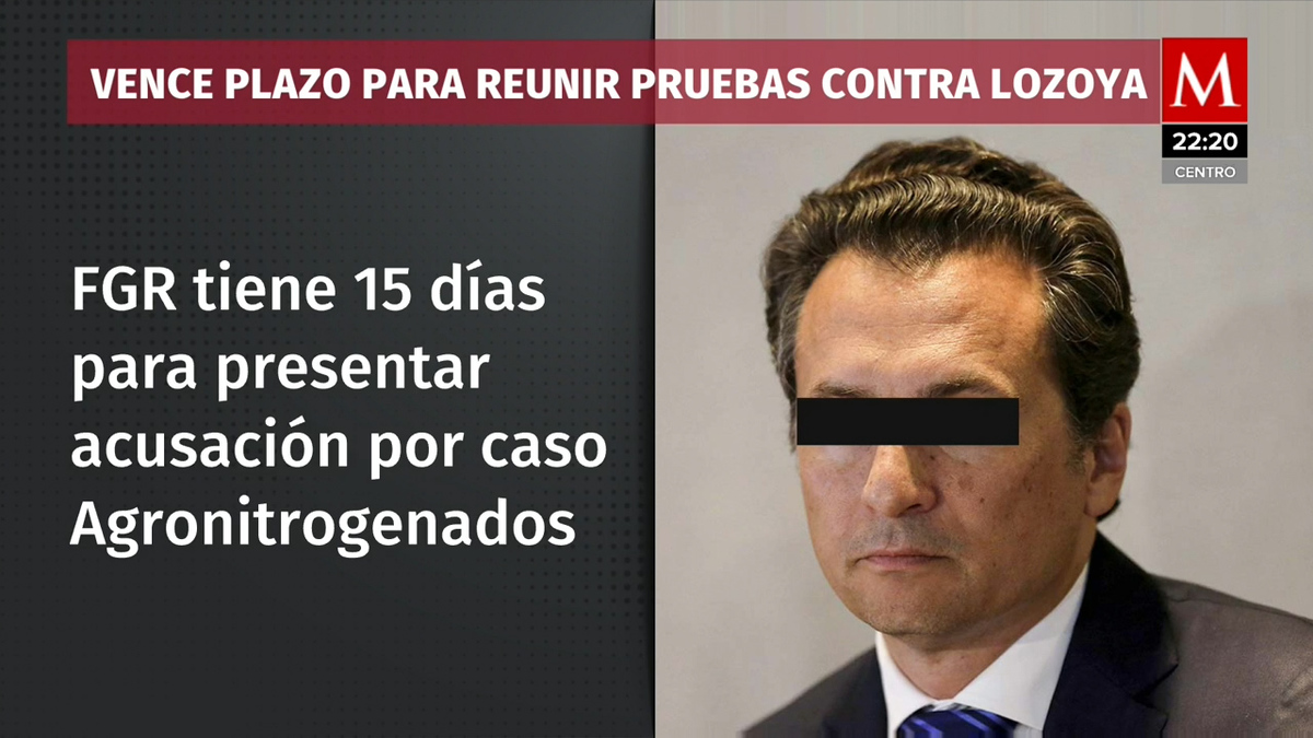 Vence el plazo de Emilio Lozoya para reunir pruebas y presentarlas