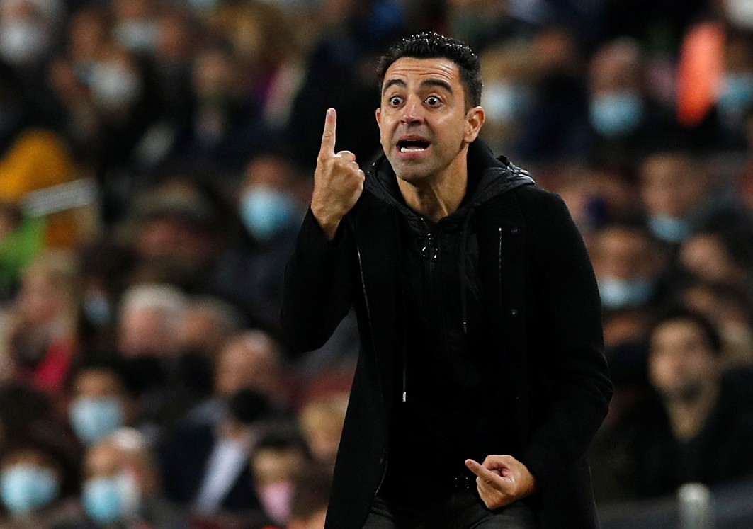 Xavi Hernández en su primer partido como entrenador del Barcelona (Reuters)