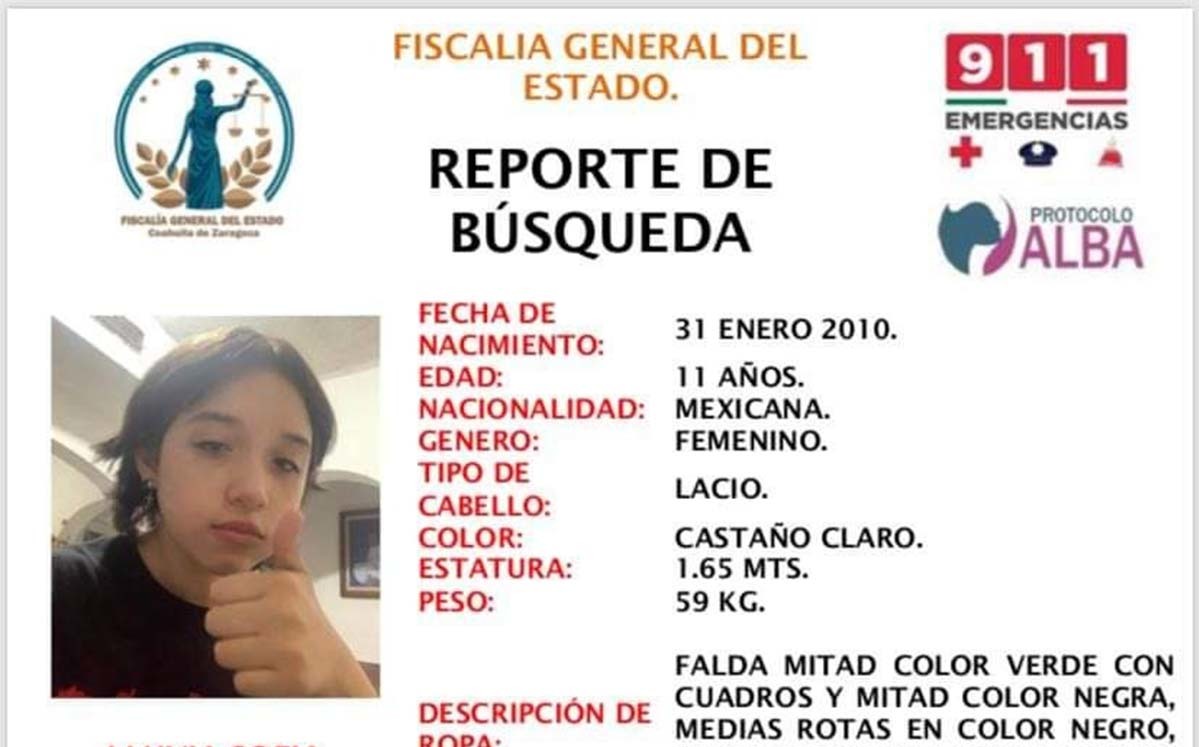 En Torreón, reportan desaparecida a adolescente en Villas del Bosque