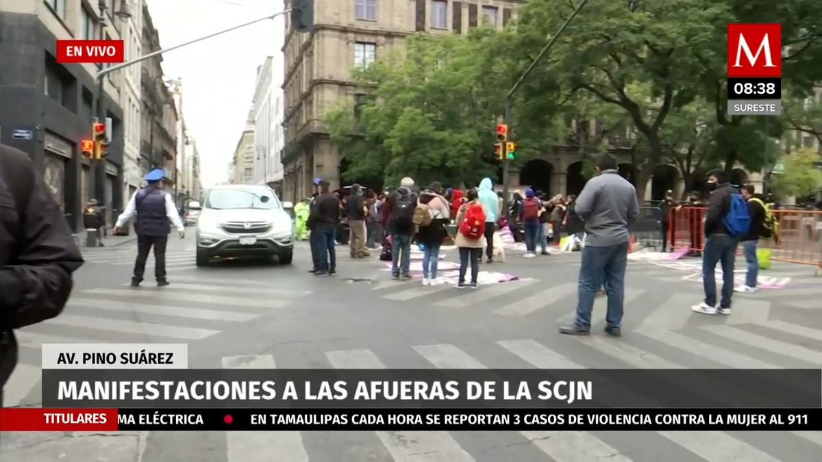 Manifestaciones a las afueras de la SCJN en CDMX