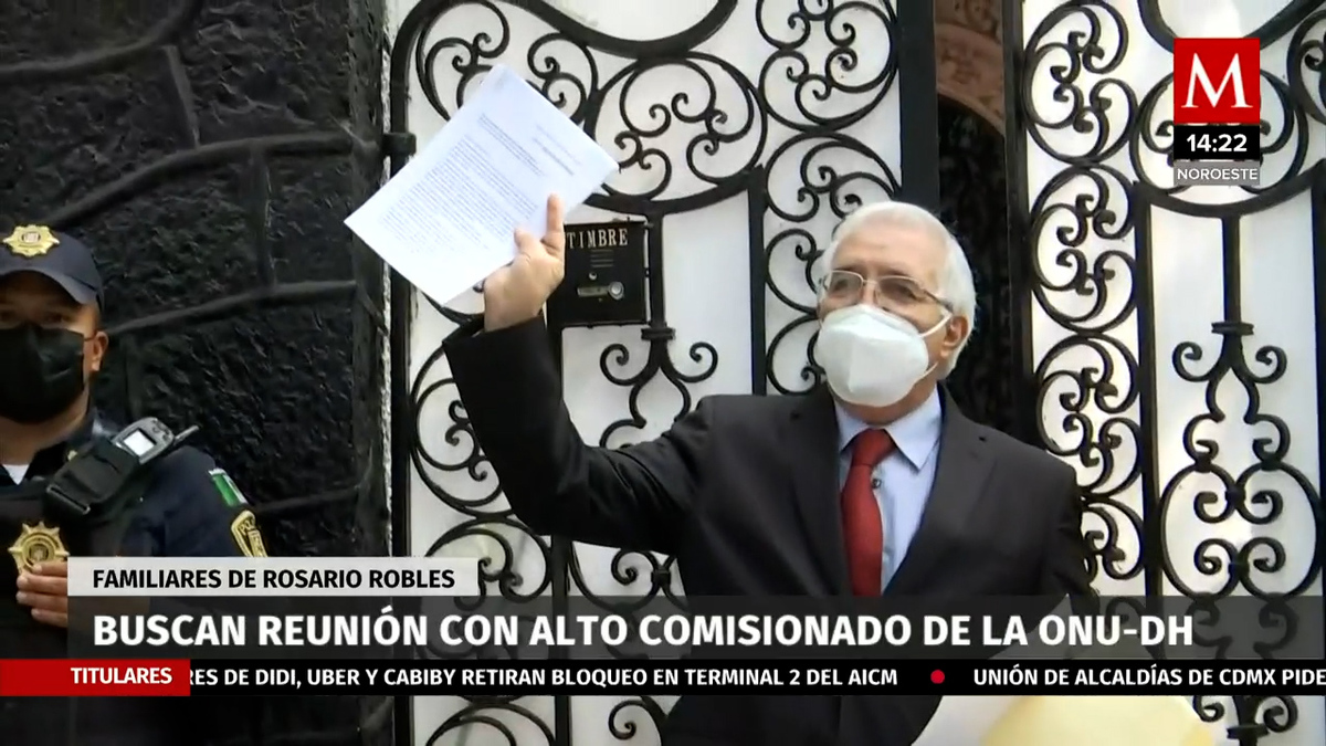 Rosario Robles. Familia acude a oficinas de ONU para pedir liberarla