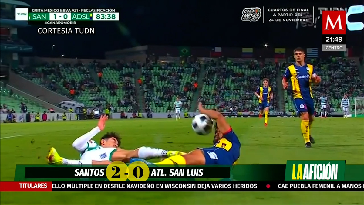 Santos avanza a cuartos de final; elimina al San Luis en repechaje