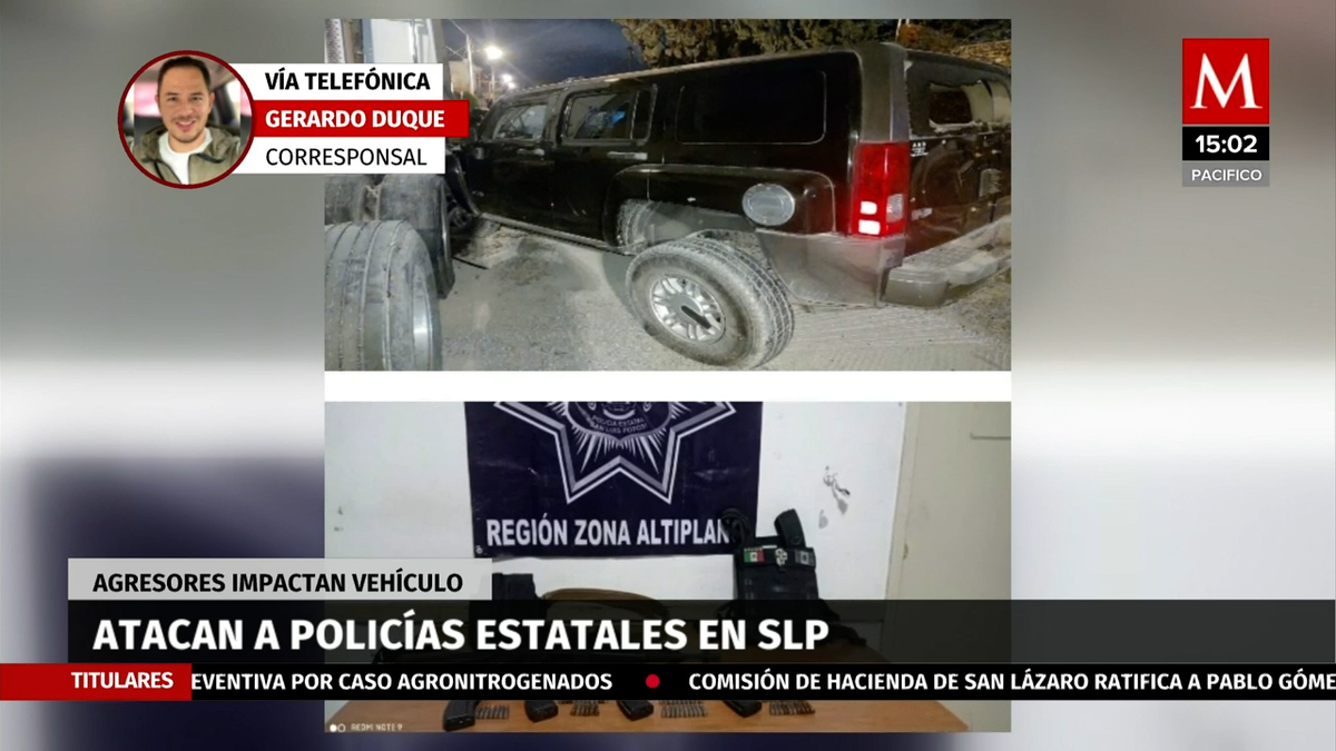 Atacan a policías estatales en SLP