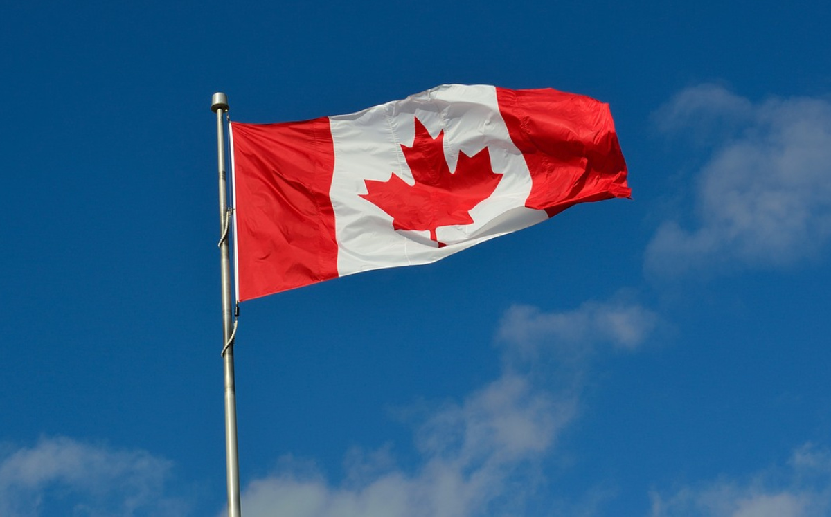 Bandera canadiense. Foto: (Pixabay)