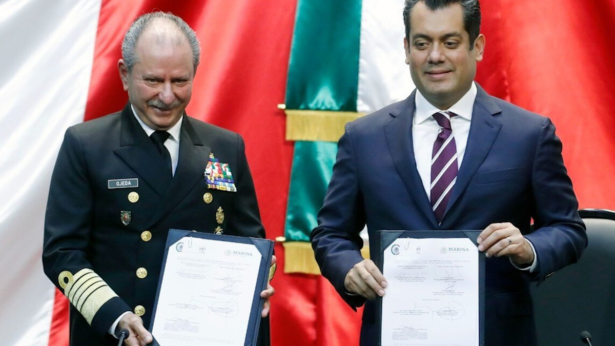 Cámara de Diputados y Marina firman convenio de vinculación académica