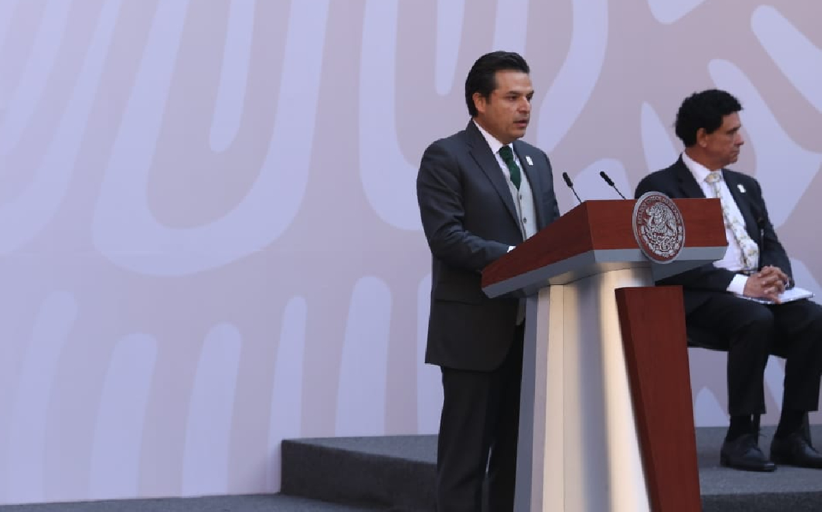 El director del IMSS durante la 112 Asamblea General Ordinaria en Palacio Nacional. | Octavio Hoyos