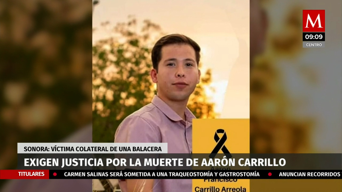 Exigen justicia por la muerte de Aarón Carrillo en Sonora