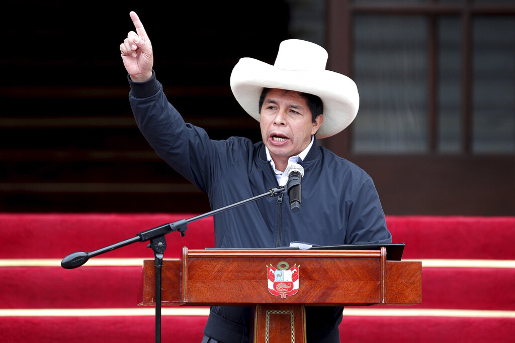 La oposición en Perú busca que Pedro Castillo sea destituido como presidente. (AP)