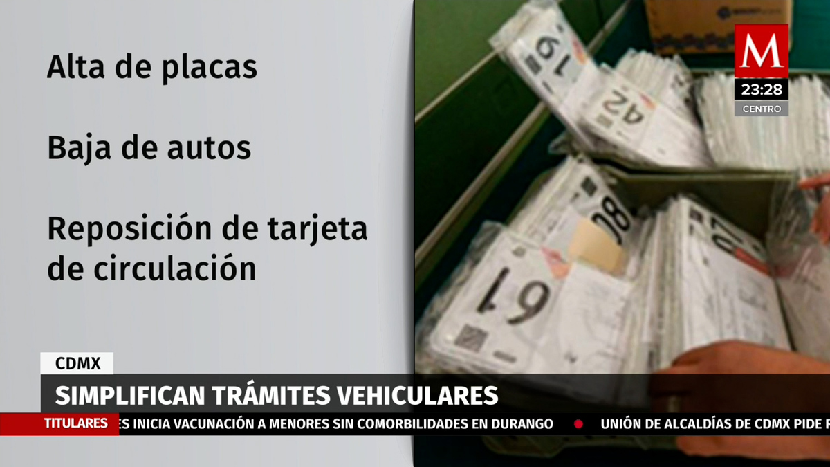 Semovi simplifica trámites para emplacamiento en CdMx