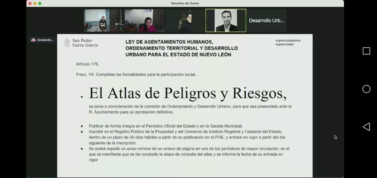 Aprueba DU de San Pedro Atlas de Riesgo y Peligros digital. Foto: Especial.