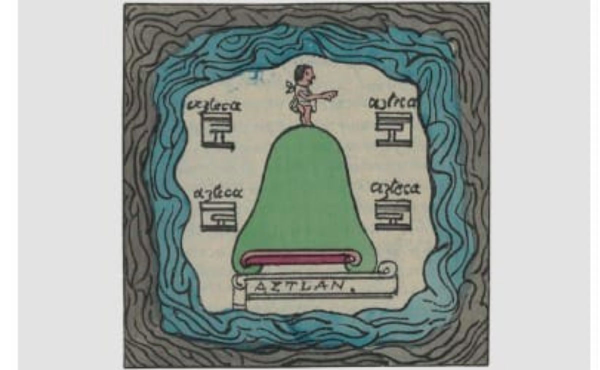 Detalle de la portada del libro 'De Aztlán a Tenochtitlán. La gesta fundacional de la ciudad de México'. (Foto: Especial)