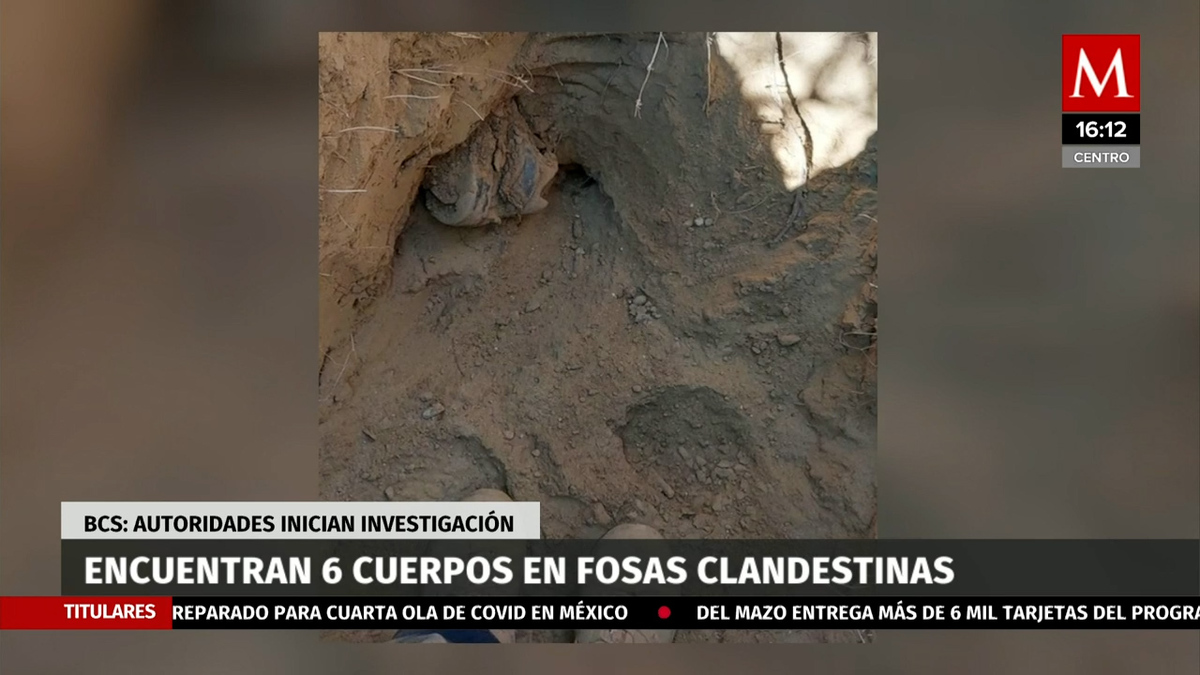 Encuentran 6 cuerpos en fosas clandestinas en BCS