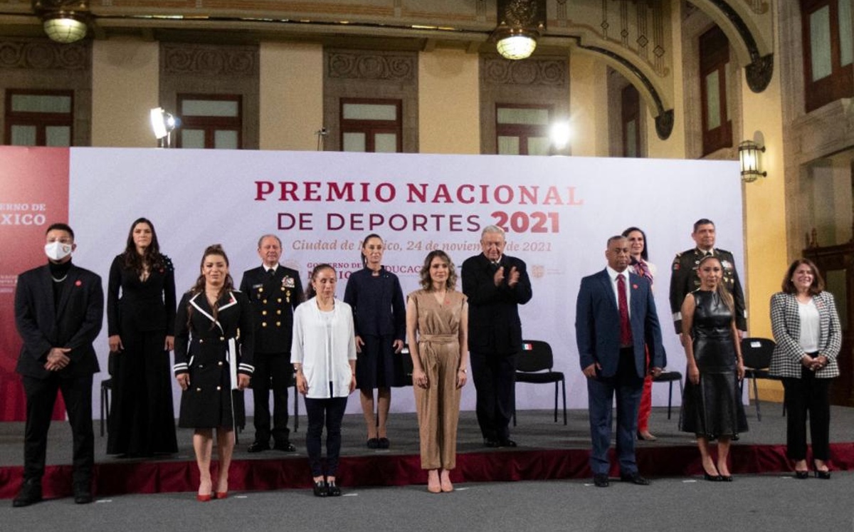 Entrega del Premio Nacional de Deportes 2021 (Twitter @CONADE)