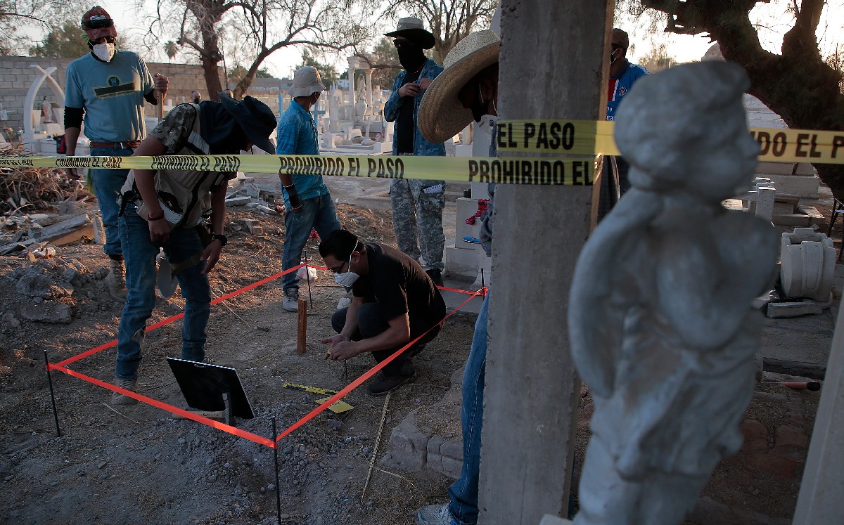 Exhumación masiva que se han realizado este año en Coahuila. (Manuel Guadarrama)