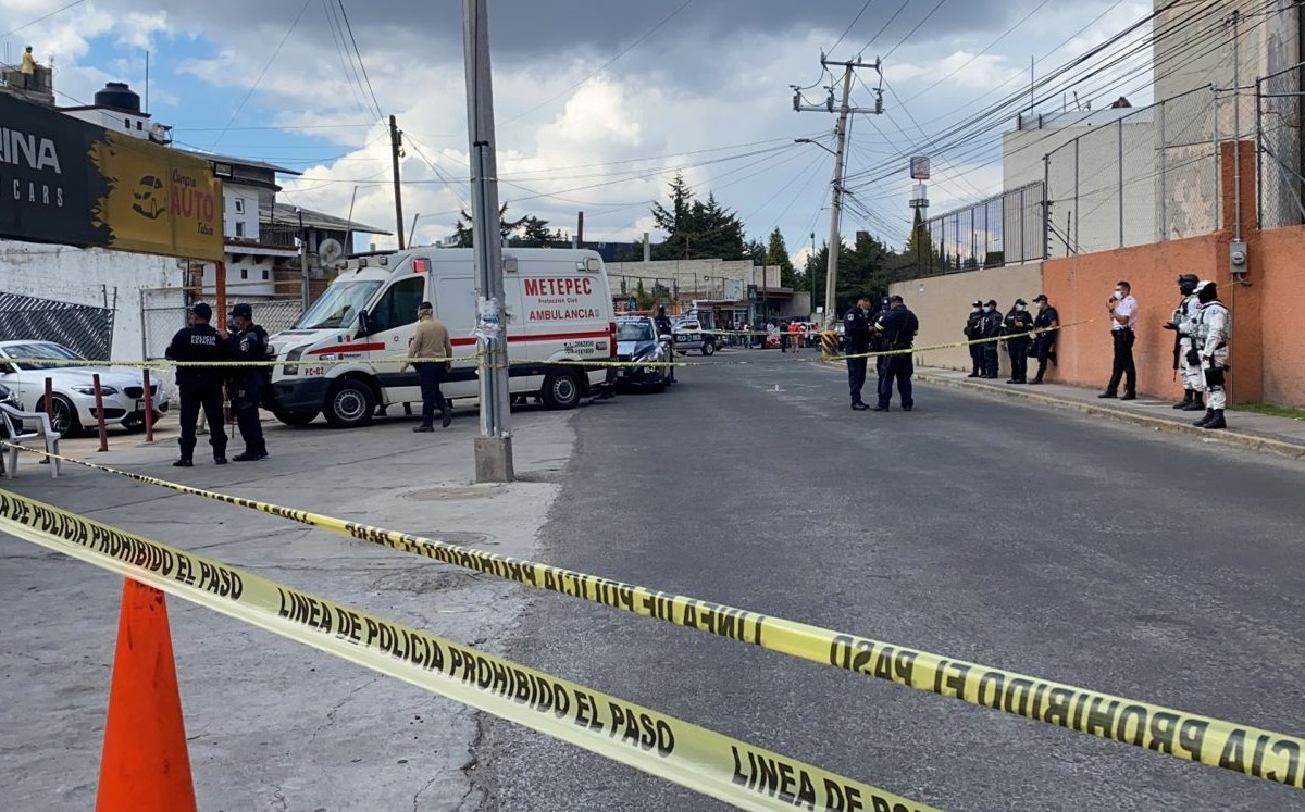 Los hechos ocurrieron sobre la calle Guadalupe Victoria, cerca de la carretera Toluca-Tenango. (Especial)