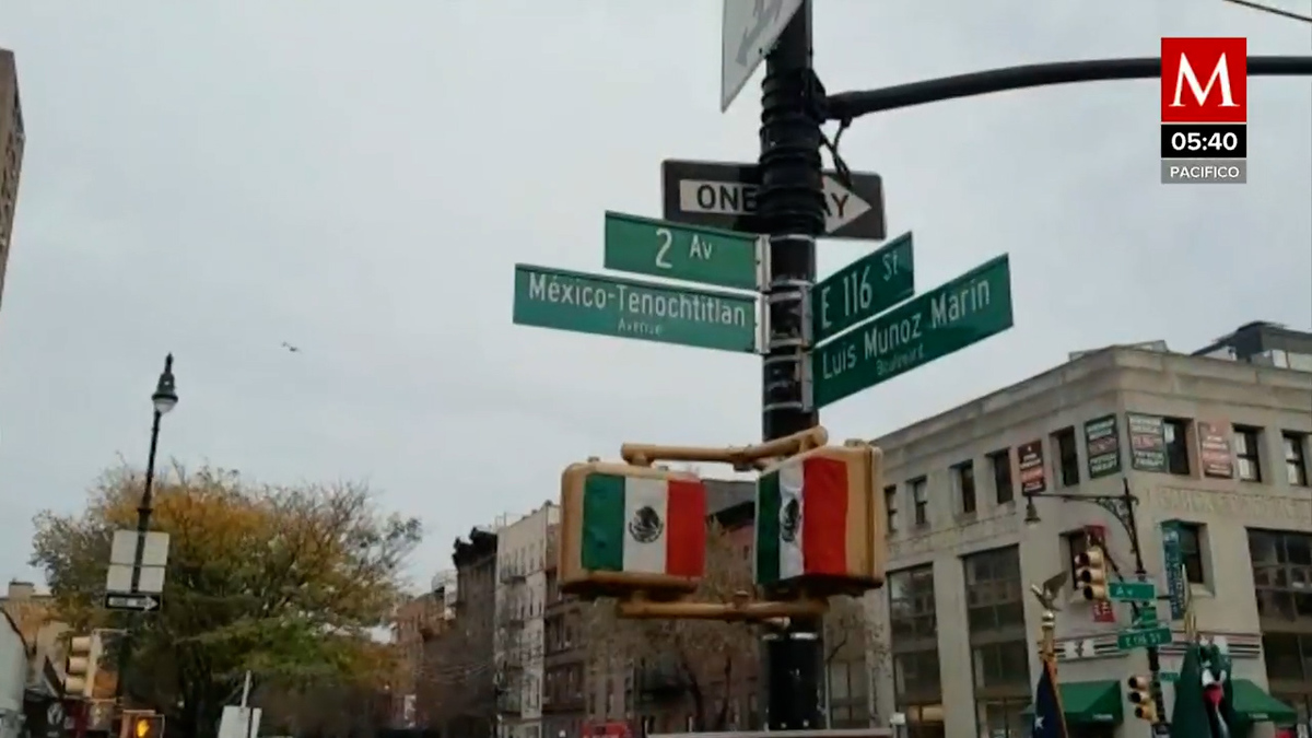 Inauguran la Avenida México-Tenochtitlan en Nueva York