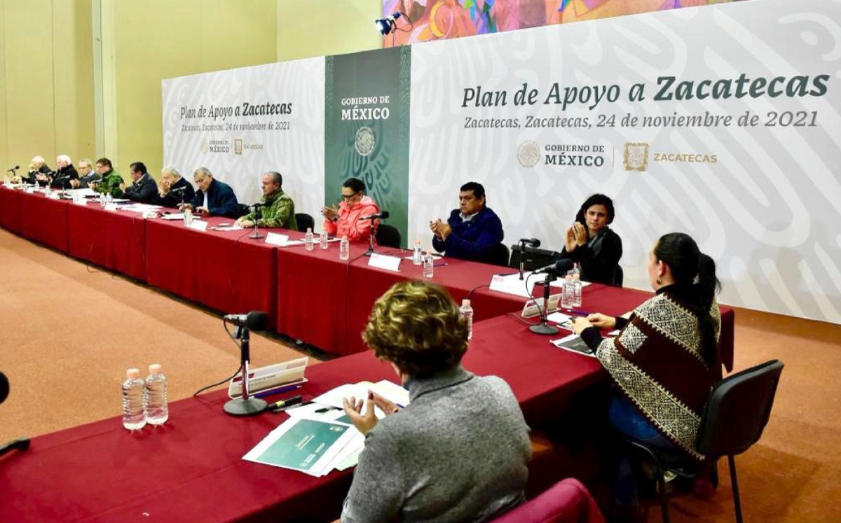 May aseguró que los programas del Bienestar llegan a todos los municipios de Zacatecas.| Twitter