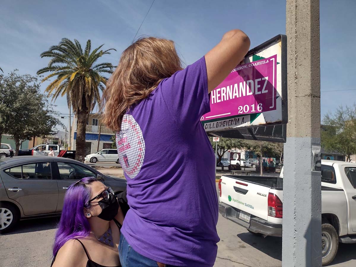 Piden respeto a la campaña, pues es con el fin de visualizar los nombres de las que ya no están, y exigir justicia. (Especial)