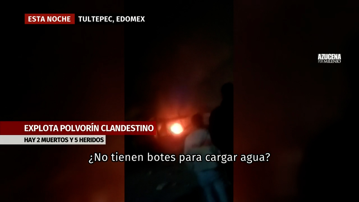 Reportan explosión en un taller de pirotecnia en Tultepec VIDEO