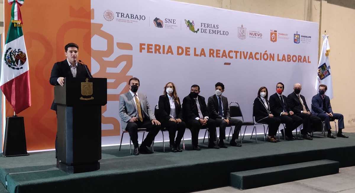 Samuel García en la Feria de Empleo de Guadalupe. Foto: Orlando Maldonado.