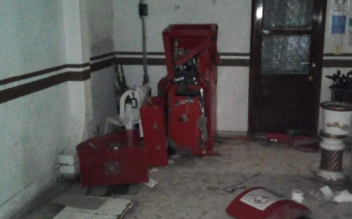 Sujetos armados forzaron las puertas y robaron los cajeros que se encontraban en la presidencia municipal de Villagrán.
