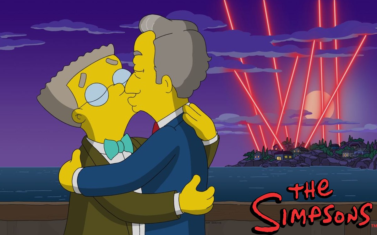 Waylon Smithers besando a Michael De Graaf | FOTO: FOX / Especial