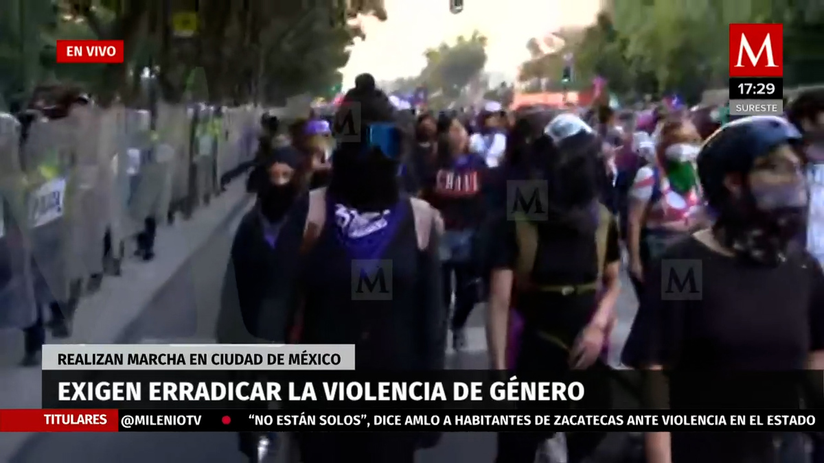 Marcha avanza sobre 5 de mayo