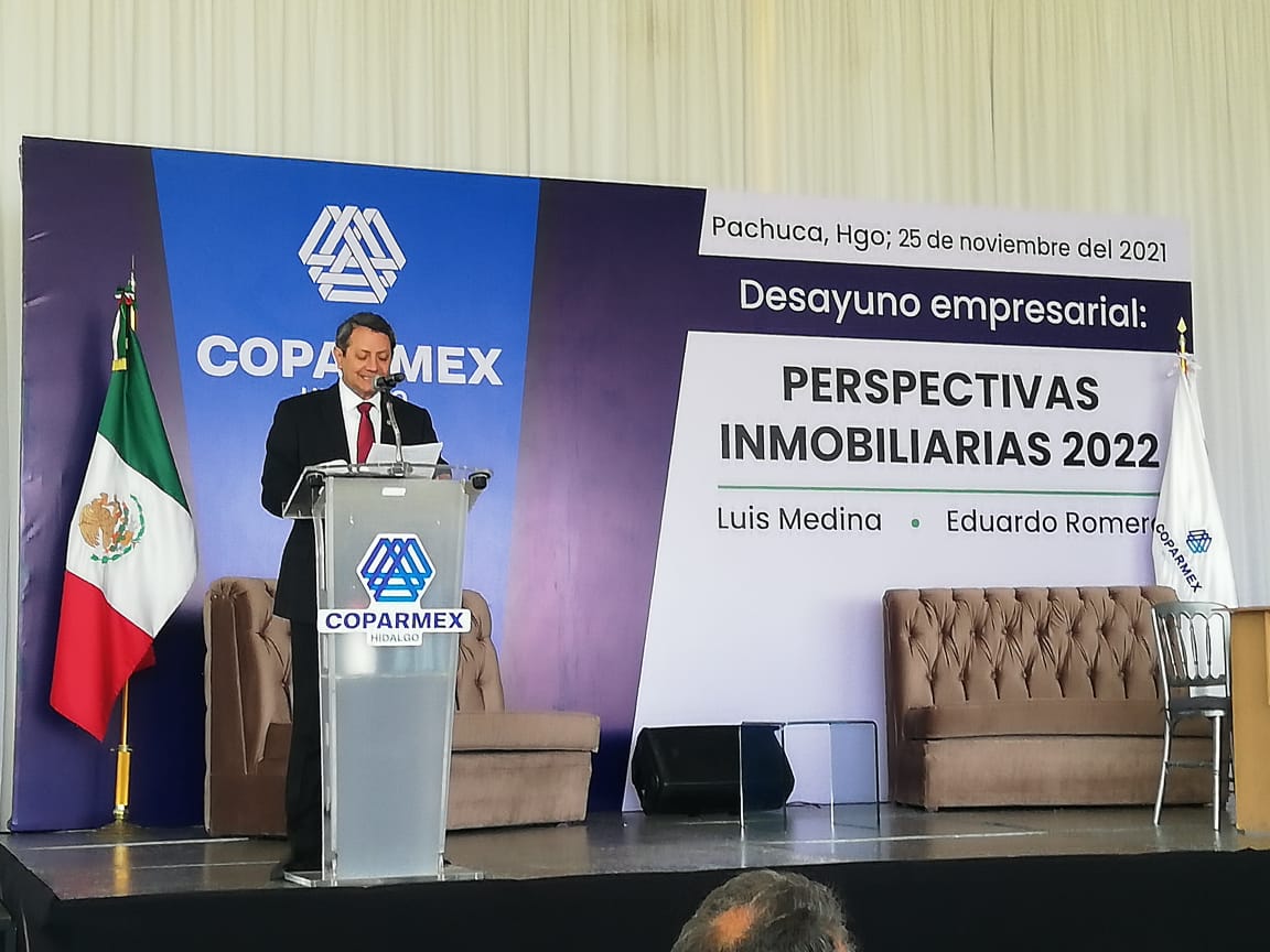 "Perspectivas Inmobiliarias 2022” organizada por la Coparmex. (Elizabeth Hernandez)