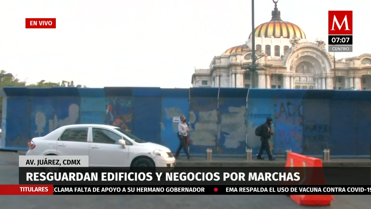 Resguardan edificios y negocios por al menos 3 marchas en la CdMx