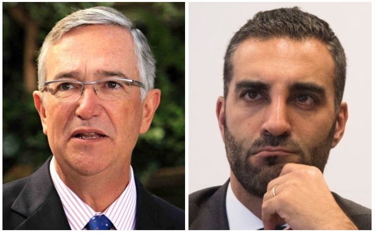 Ricardo Salidas Pliego (d) y Simón Levy.