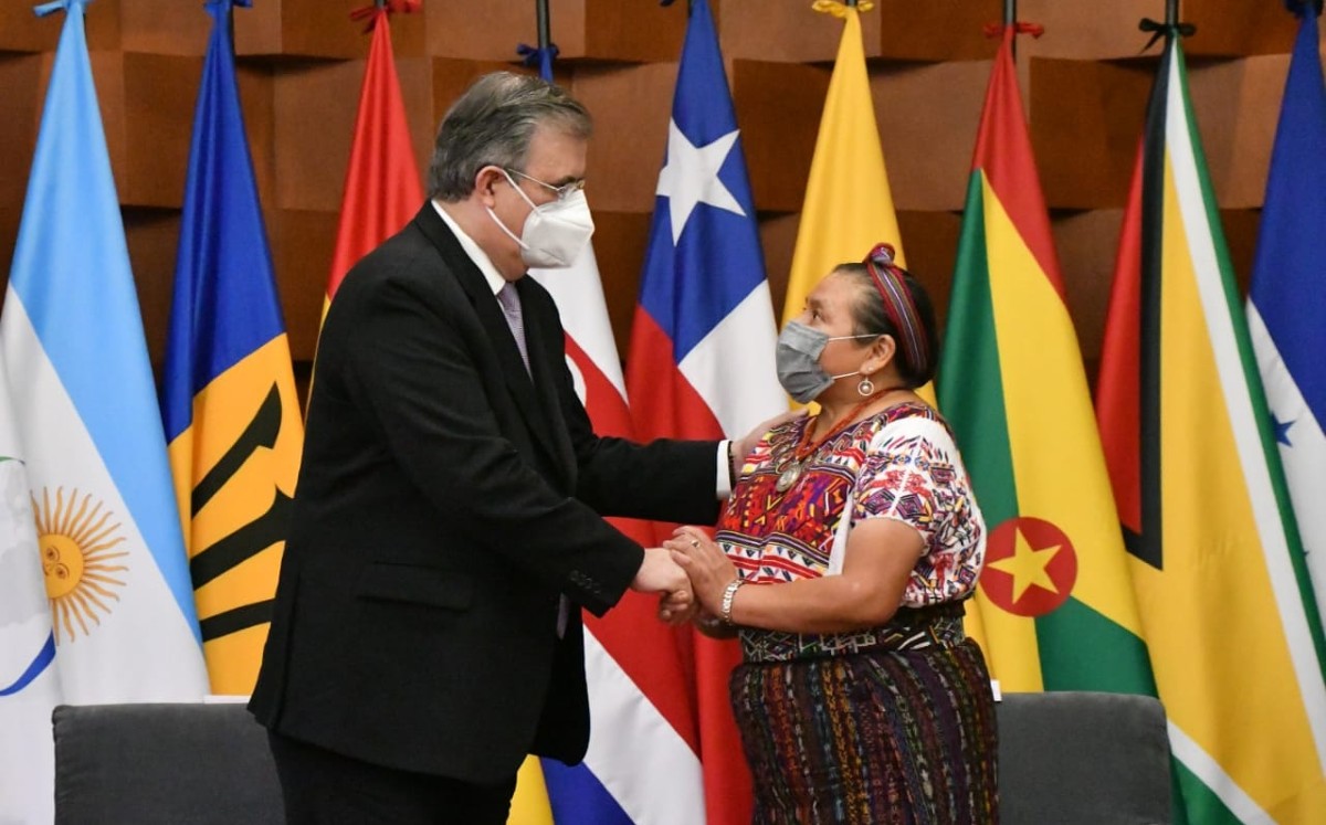 Rigoberta Menchú participó en el conversatorio “Unidos en la Diversidad”. | Especial