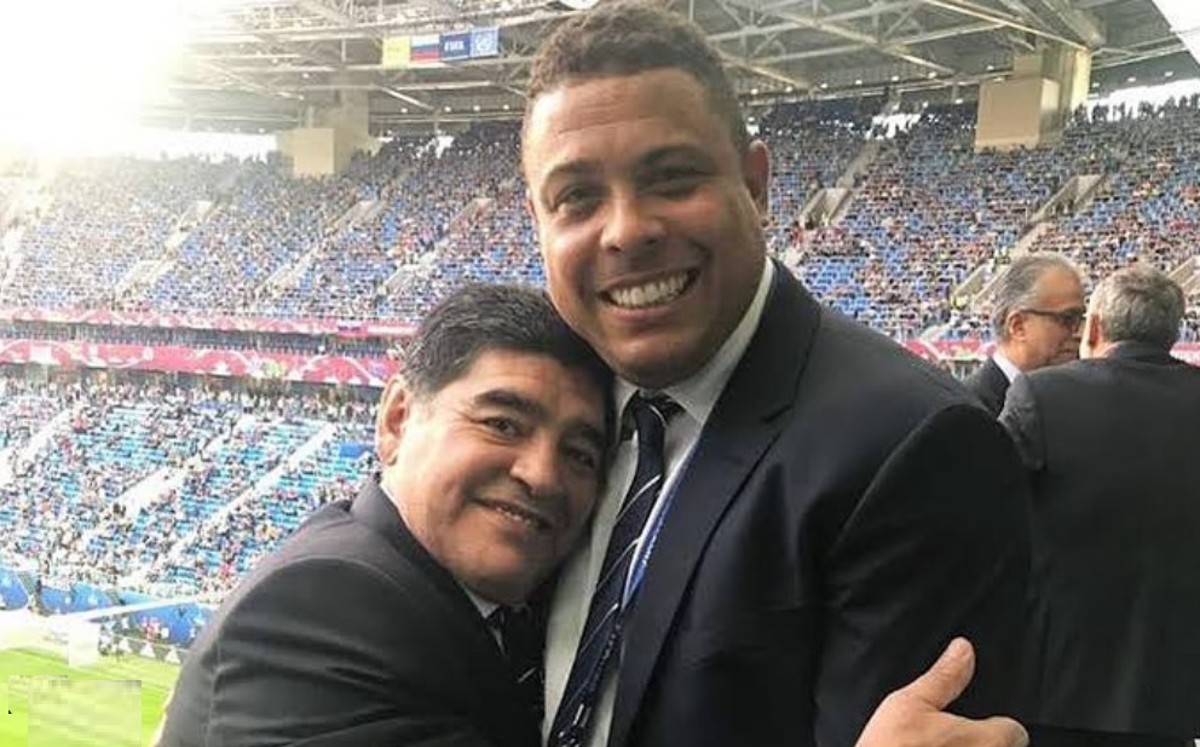 Ronaldo y Maradona (Instagram)