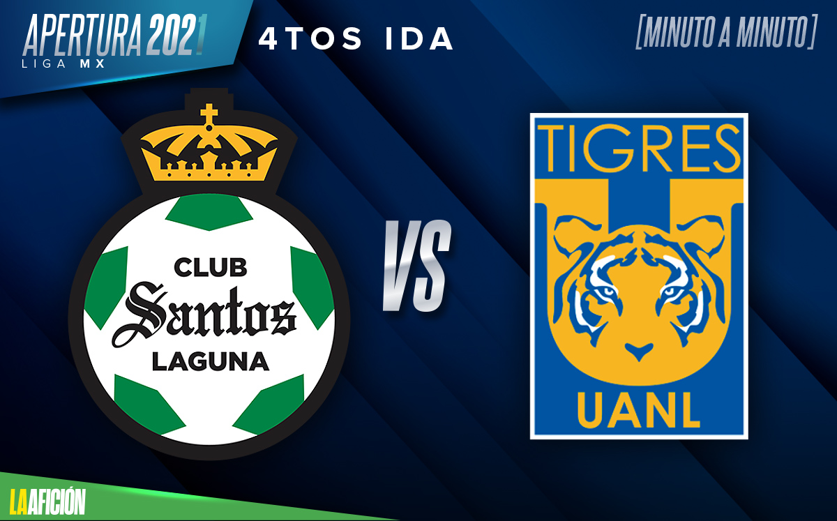 Santos vs Tigres. Cuartos de Final de ida de Liga MX. GOLES Y RESUMEN